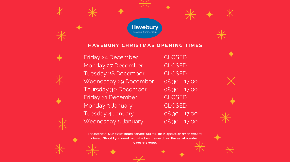 Christmas 2021 Opening hours blog post