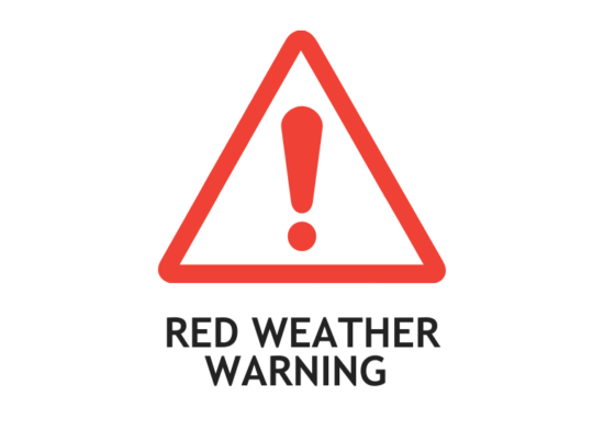 Red weather warning – Storm Eunice
