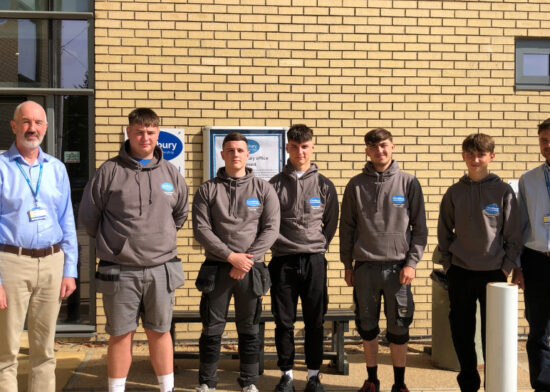 Five new apprentices join the Repairs team